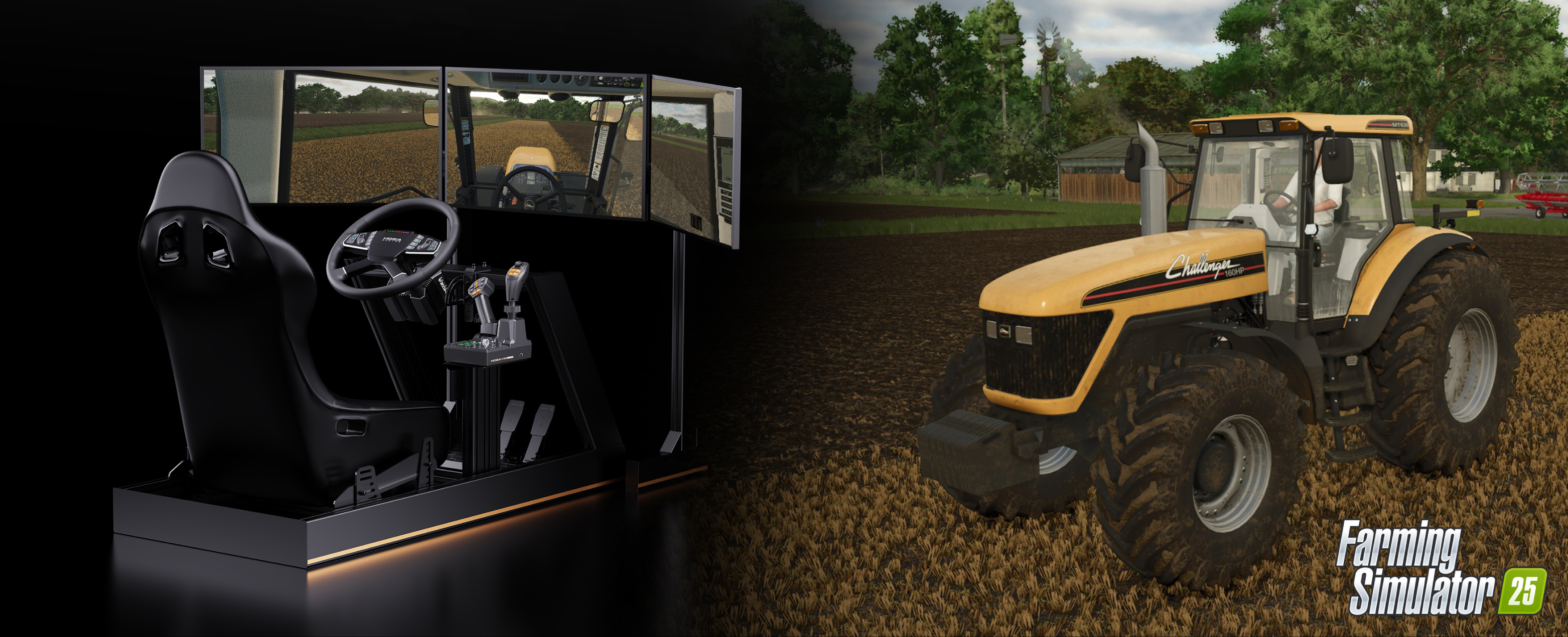 Moza FCS Farming Control System - cockpit with FCS